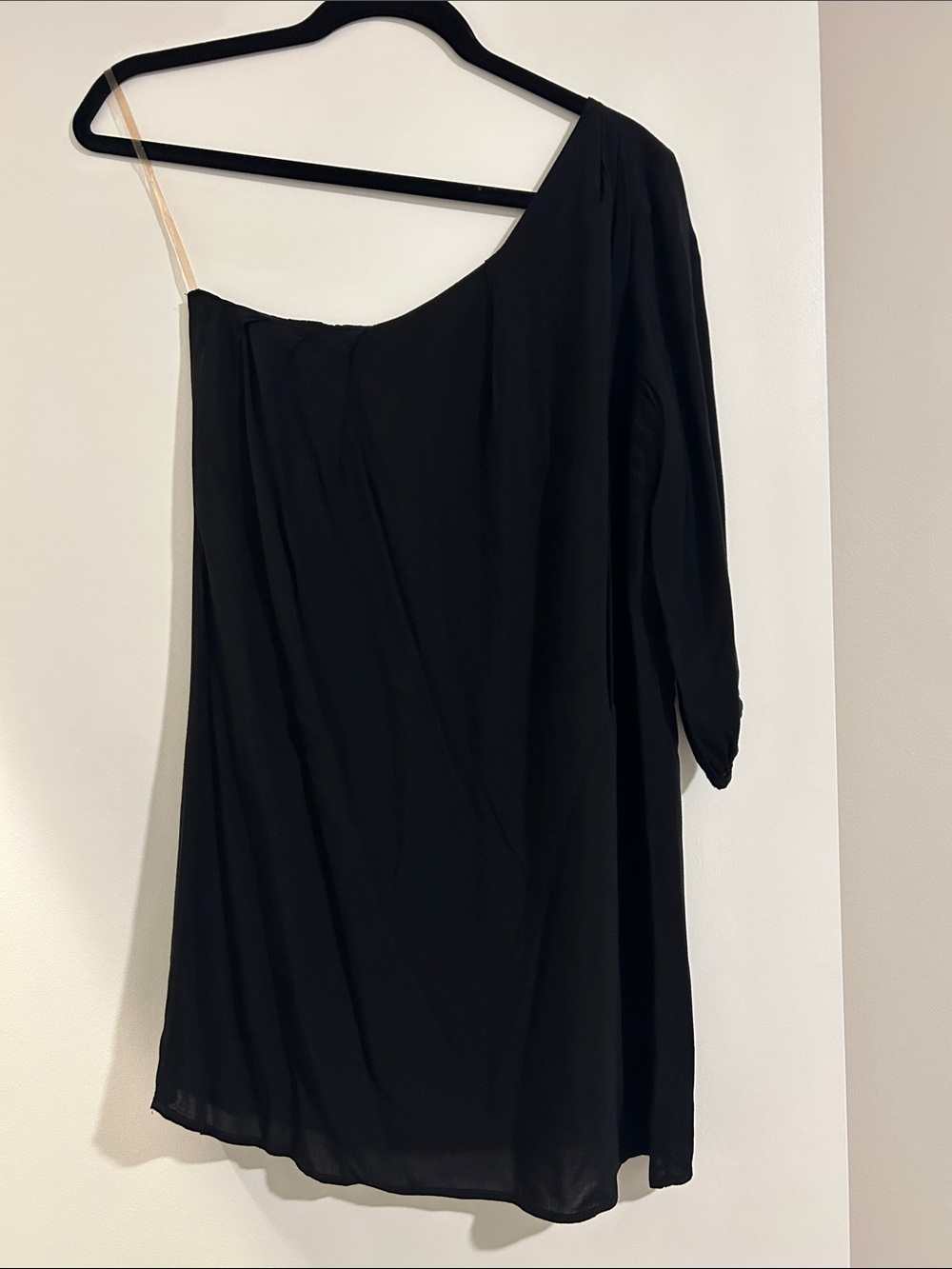 Black One-Shoulder Dress
